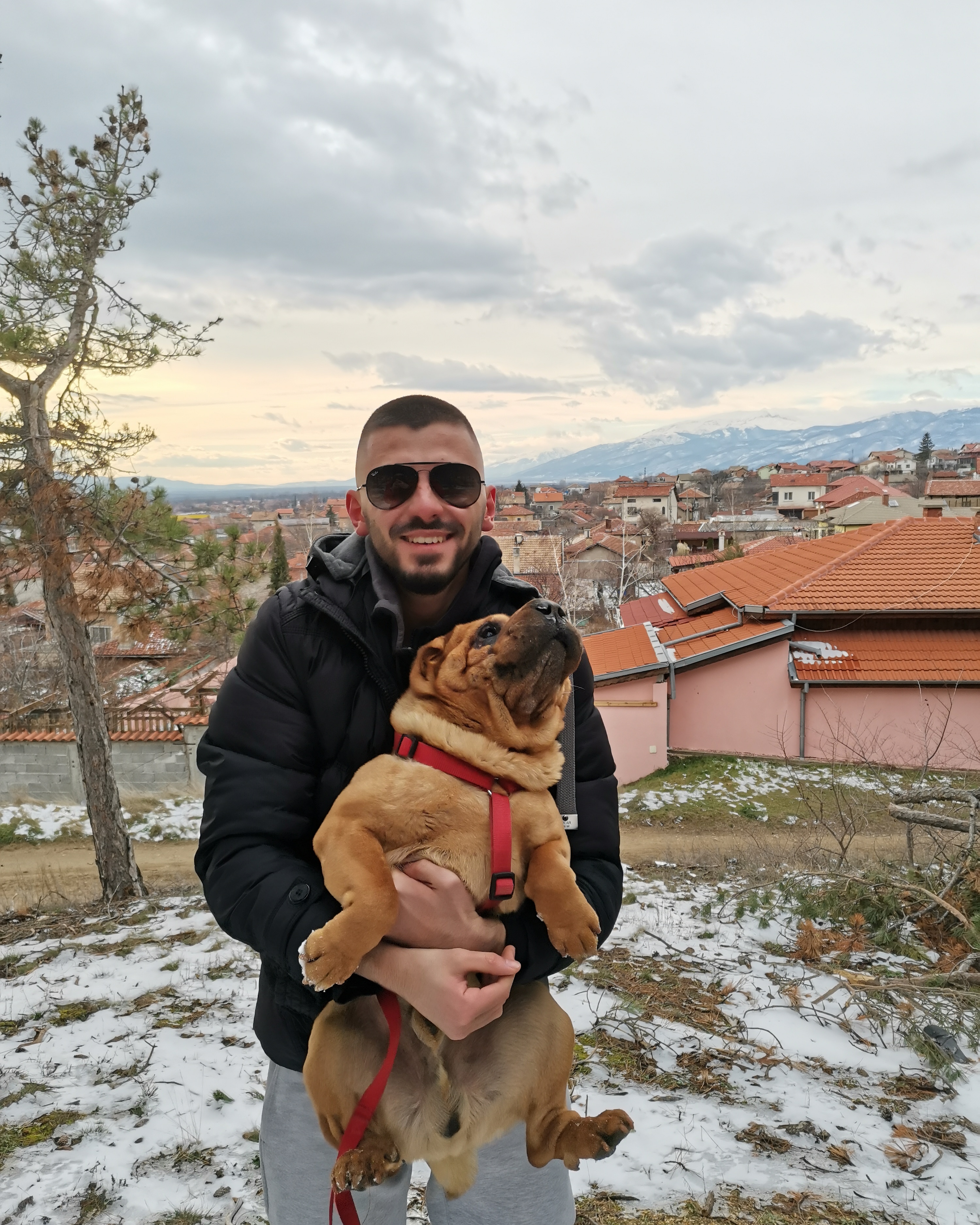 Image of me and a dog